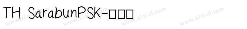 TH SarabunPSK字体转换